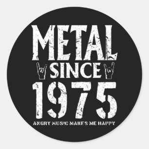 Metall-Geschenk zum Geburtstag Vintage 1975 Runder Aufkleber