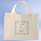 Metall-Gesundheits-Gans-Gingham-Tasche Mini Stoffbeutel