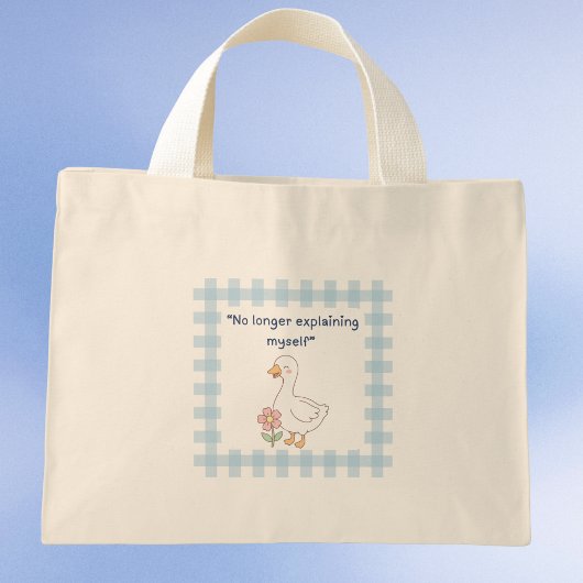 Metall-Gesundheits-Gans-Gingham-Tasche Mini Stoffbeutel