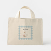 Metall-Gesundheits-Gans-Gingham-Tasche Mini Stoffbeutel (Rückseite)
