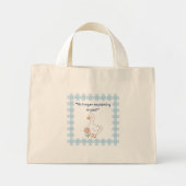 Metall-Gesundheits-Gans-Gingham-Tasche Mini Stoffbeutel (Vorne)