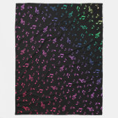 Metall, glänzend, muster, musik, note, elegan fleecedecke (Vorderseite)