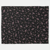 Metall, glänzend, muster, musik, note, elegan fleecedecke (Vorderseite (Horizontal))