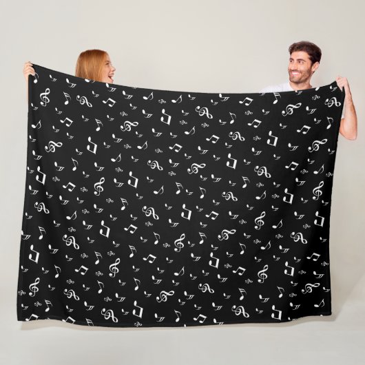 Metall, glänzend, muster, musik, note, elegant, fleecedecke (Beispiel)