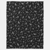 Metall, glänzend, muster, musik, note, elegant, fleecedecke (Vorderseite)
