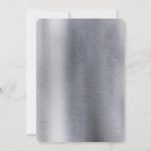 Metall Gold, Silber - Brass Bachelorette Einladung (Rückseite)