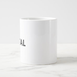 Metall Jumbo-Tasse