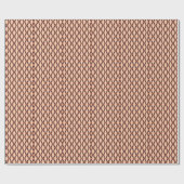Metall-Kupfer-Diamant, Vintages Muster. Geschenkpapier (Flach)