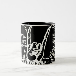 Metall lebt "Tasse " Zweifarbige Tasse