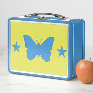 Metall-Lunchbox aus Edelstahl mit Flagge von Bady  Metall Brotdose