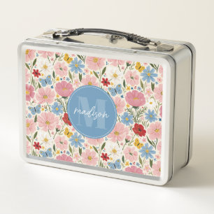 Metall-Lunchbox Cottage Garden Floral Metall Brotdose