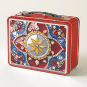 Metall-Lunchbox mit kolumbianischen Farben Metall Brotdose (Rückseite)