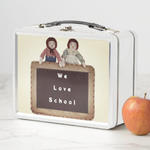Metall-Lunchbox Raggedy Ann & Andy Wir lieben die  Metall Brotdose