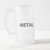 Metall Mattglas Bierglas (Links)