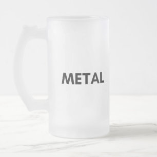 Metall Mattglas Bierglas