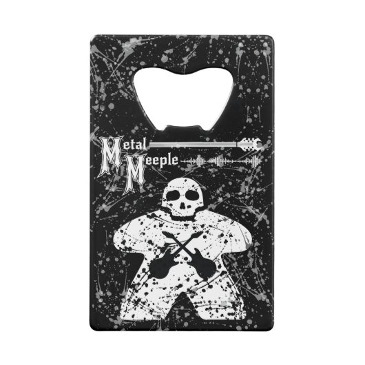 Metall Meeple - cm-Flaschen-Öffner Kreditkartenflaschenöffner (Vorderseite)