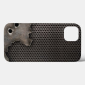 Metall mit Einschusslochhintergrund Case-Mate iPhone Hülle (Rückseite (Horizontal))
