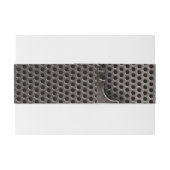 Metall mit Einschusslochhintergrund Einladungsbanderole (Rückseitenbeispiel)