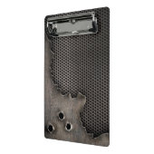 Metall mit Einschusslochhintergrund Mini Klemmbrett (Gewinkelt2)