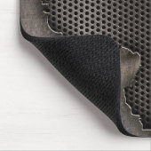Metall mit Einschusslochhintergrund Mousepad (Ecke)