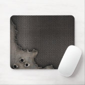 Metall mit Einschusslochhintergrund Mousepad (Mit Mouse)