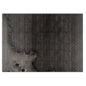 Metall mit Einschusslochhintergrund Schneidebrett (Vorderseite)