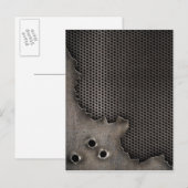 Metall mit Kugeln im Hintergrund Postkarte (Vorne/Hinten)