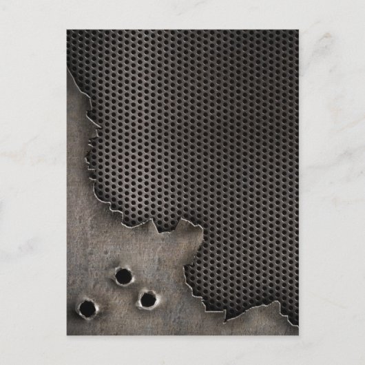 Metall mit Kugeln im Hintergrund Postkarte (Vorderseite)