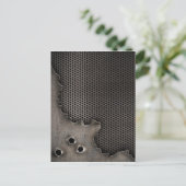 Metall mit Kugeln im Hintergrund Postkarte (Stehend Vorderseite)