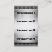 Metall mit Niet-GrenzVisitenkarten Visitenkarte (Rückseite)