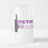 Metall Momma Mattglas Bierglas (Vorderseite Links)