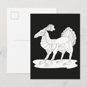 Metall-Monster Postkarte
