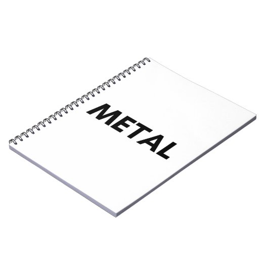 Metall Notizblock (Linke Seite)