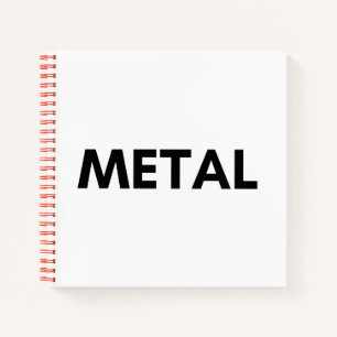 Metall Notizblock