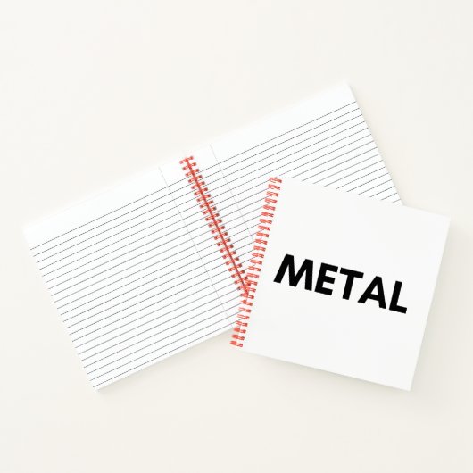Metall Notizblock (Innenseite)