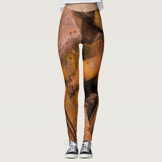 METALL ORDNET LEGGINGS AN (Vorderseite)