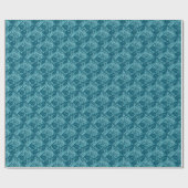 Metall-Rose-02-Blue-Gift-Verpackungspapier Geschenkpapier (Flach)