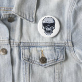 Metall Schädel Totenkopf metal skull Button (Beispiel)