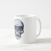 Metall Schädel Totenkopf metal skull Kaffeetasse (VorderseiteRechts)