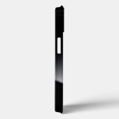 Metall-Schwarz-Design lackierte Aluminium-Look Case-Mate iPhone Hülle (Rückseite / Rechts)