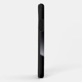 Metall-Schwarz-Design lackierte Aluminium-Look Case-Mate iPhone Hülle (Hinten/Rechts)