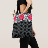 Metall, Spitzen und Rose Tasche (Von Nahem)