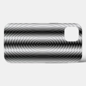 Metall: Stahlklangwellen-Illusion hoch Case-Mate iPhone Hülle (Rückseite (Horizontal))