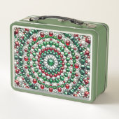 Metall-Stainless-Lunchbox mit italienischen Farben Metall Brotdose (Rückseite)