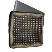 Metall-Studsen-Muster Laptopschutzhülle (Vorne Rechts)