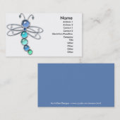 Metall-u. Glas-Libellen-Visitenkarte Visitenkarte (Vorne/Hinten)