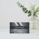 Metall und Beton Moderne Industrie Visitenkarte (Stehend Vorderseite)