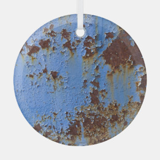 Metall- und Blaulacktextur. Ornament Aus Glas