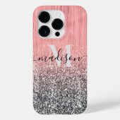 Metall und Glitzer Case-Mate iPhone Hülle (Rückseite)