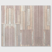 Metall und Holz Geschenkpapier (Flach)